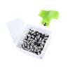 100 Pieces Golf Shoe Spikes Replacement Cleats with Wrench Alloy Steel Anti Portable Universal