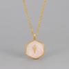 Stainless Steel Irregular Enamel Colorful  Round Pendant Necklace For Women Stainless Steel Cross Opal Choker Gifts