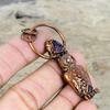 African Amethyst Rough Gemstone Pendant Electroformed Copper Jewelry Owl Pendant Handmade Jewelry Electroformed Copper Pendant Gifts for Mom