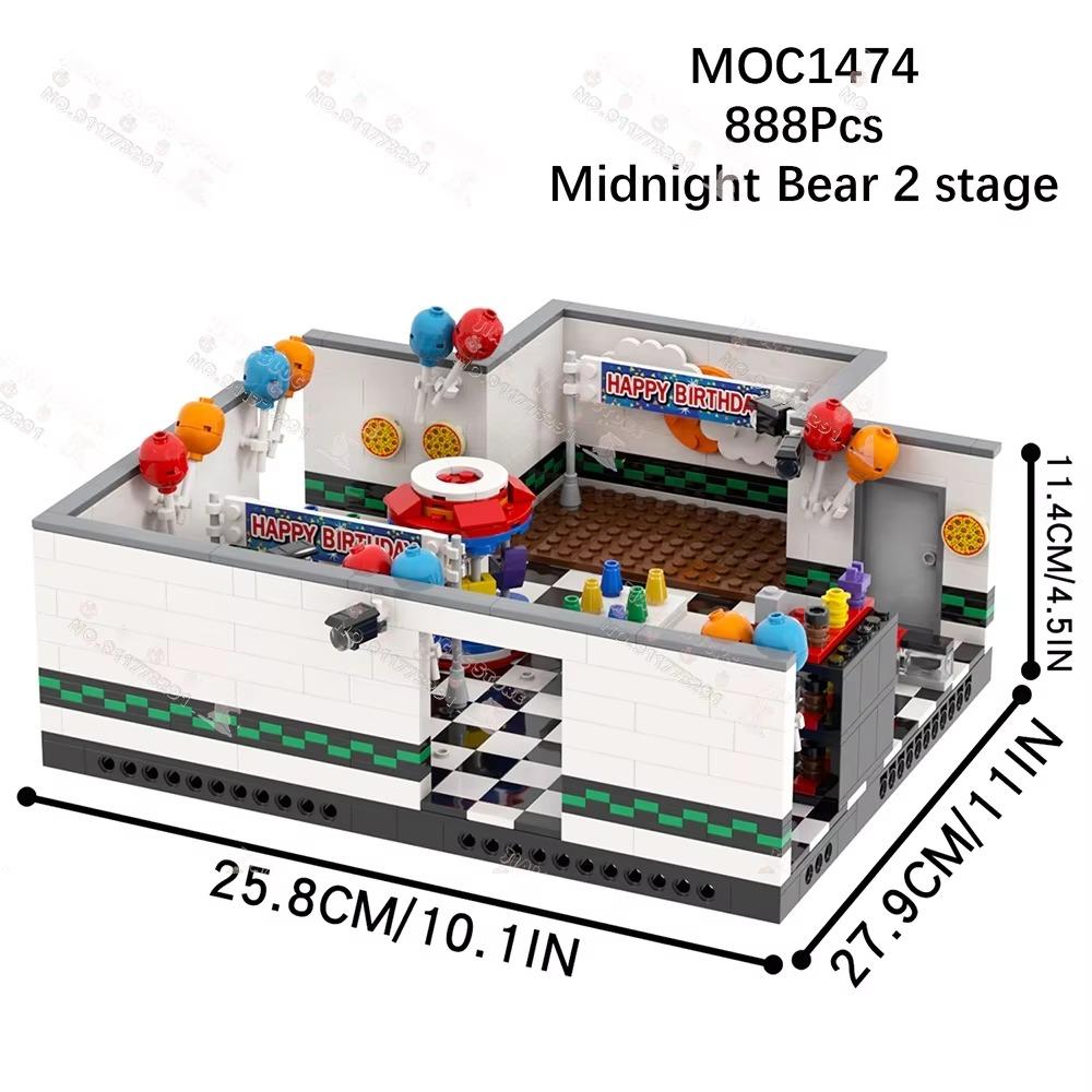 

Творчество MOC Игра Midnight Bear Строительные блоки DIY Horror Action Фигурки Сцены Архитектура Модели Сборка Игрушки Для Детей