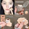 Set di 4 Mini Puff per Trucco per Dita Uso Doppio Asciutto e Bagnato Spugne Morbide per Fondotinta Cushion Applicatore Cosmetico Strumenti per Trucco