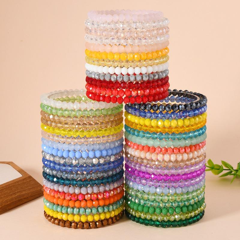 Kristallperlen zufälliges 24-teiliges Set, Armband-Karten-Pack einfache neue Sommer-Elastikseil Herren- und Damenmodelle