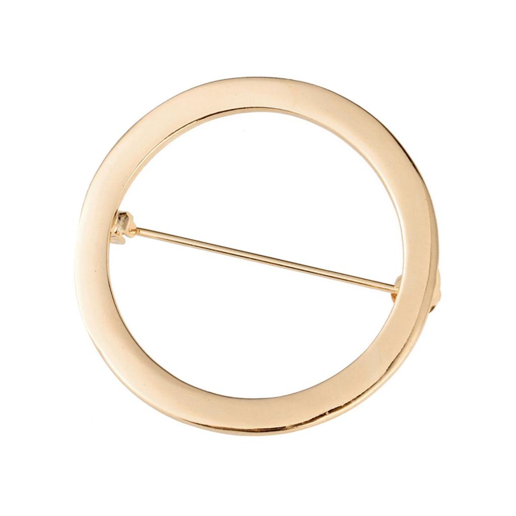 Elegant Safety Cardigan Clasp Round/Heart Shaped Brooch Smooth Alloy Badge Accessory for Women Clothing Accessories