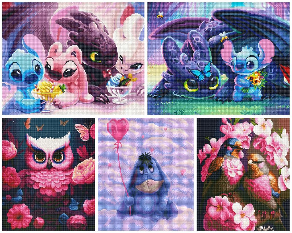 Haft diamentowy 5d z ramą diamond painting mozaika dla dzieci koala oh art!