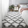 Silk Hair Long Pile Non-Slip Dirt-Resistant Bedside Carpet