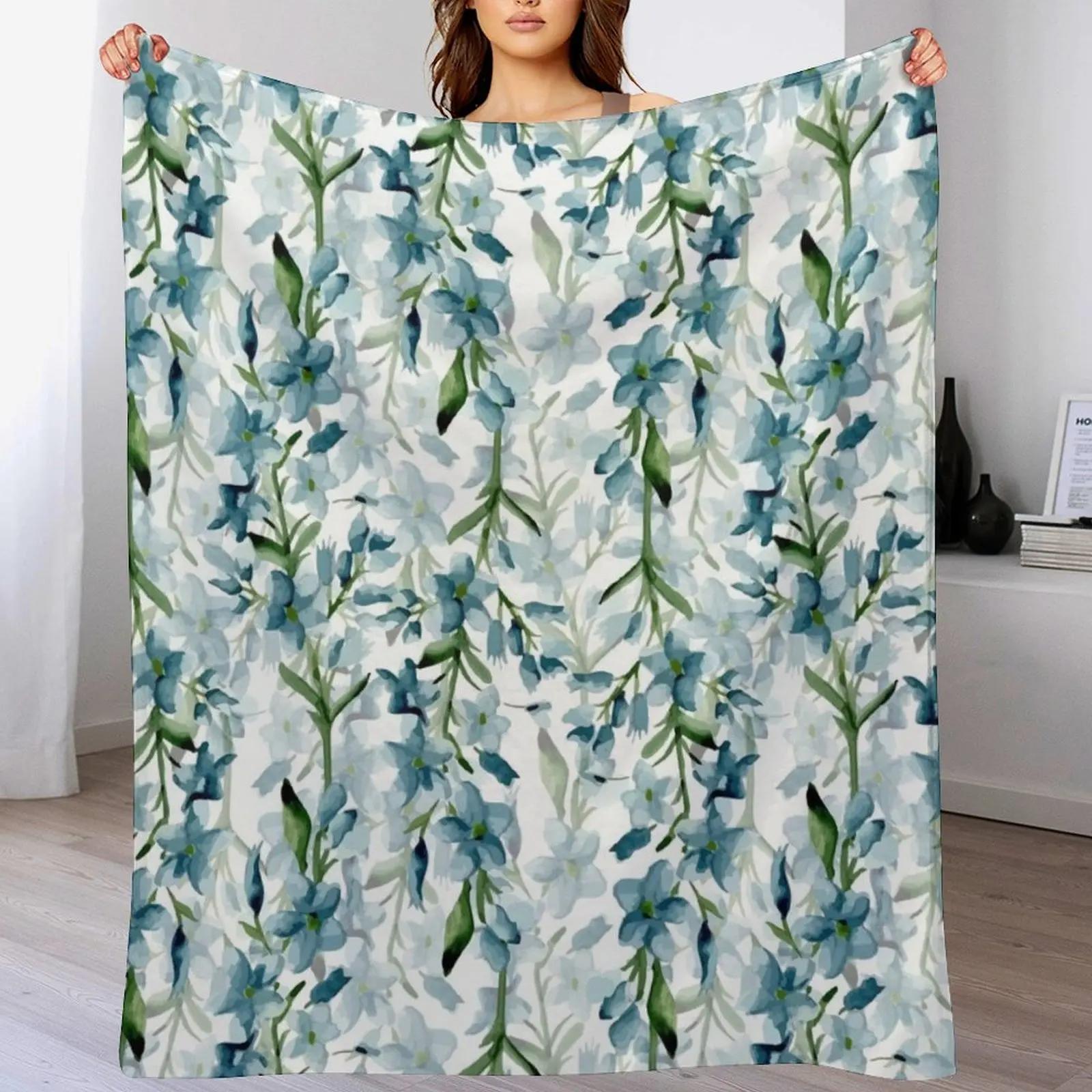 

Blue branches Throw Blanket Warm Accent Blanket for Living Room Decoration 102x76cm(40x30in)