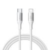 Cable S-A28 With Braided USB-C - Lightning 30W 1M - White
