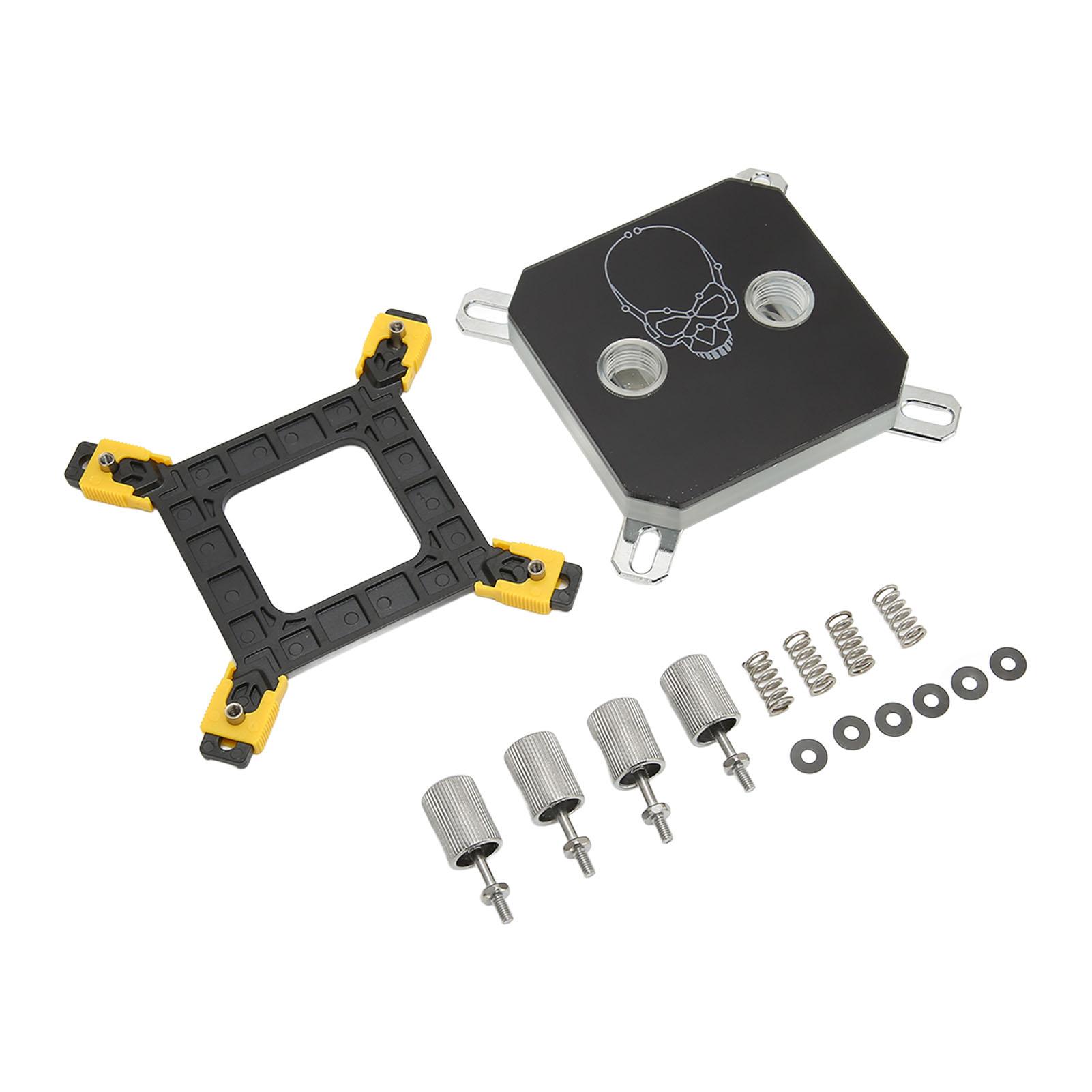 

ЦП водяной блок Резьба G14 Медь Акрил Гальваническое покрытие Точное расположение отверстий ЦП Охлаждающий блок