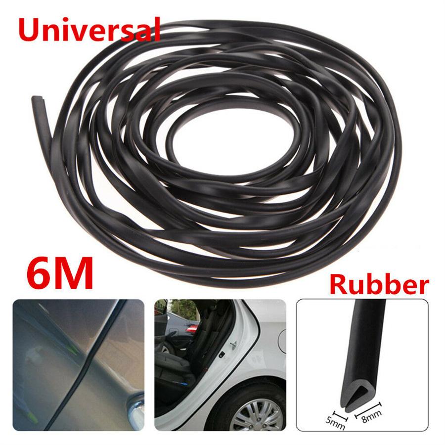 U Shape Rubber Strip 6m Black Car Body Protection