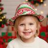 Christmas Fedora Hats For Women Foldable Classic Festive Headwear Christmas Headwear For Family Men Women Teens Party Winner