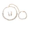 Accessories Bridal Jewelry Women'S Three-Piece Wedding Evening Dress Necklace Bracelet Earrings Accessories