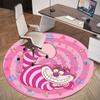 Cheshire Cat Plush Toy: Alice in Wonderland Inspired Stuffed AnimalRound Non-Slip chair mat chair carpet for office Rugs for Office Decor Gift For Val