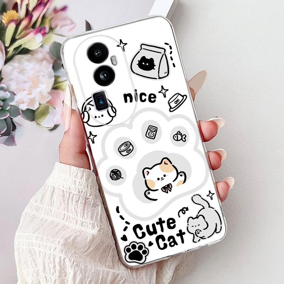 For OPPO Reno 10 Pro Plus Case CPH2521 Cover Popular Dragon Carp Cartoon Soft Silicone Funda For OPPO Reno 10 Pro Reno10 5G Capa