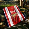 Coperta con stemma dell'Arsenal Football Club Coperte in flanella Peluche per divano letto Regali per uomini donne Coperta da viaggio per picnic Regali di Natale per tifosi