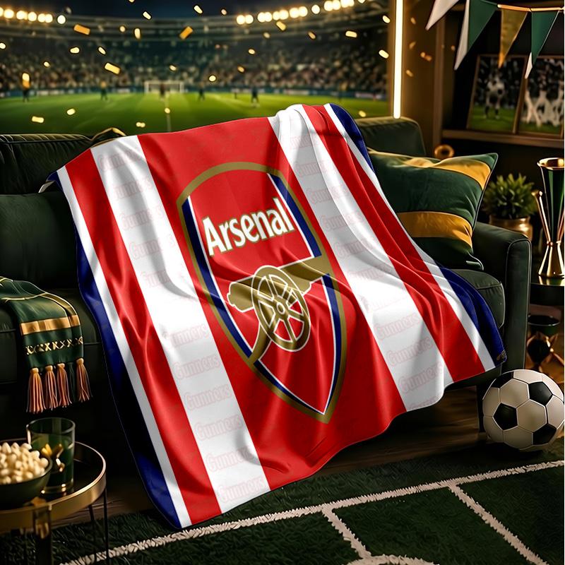 Coperta con stemma dell'Arsenal Football Club Coperte in flanella Peluche per divano letto Regali per uomini donne Coperta da viaggio per picnic Regali di Natale per tifosi
