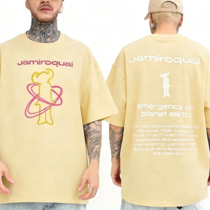 

2026 New Vintage Jamiroquai Band Graphic REPRINT Tshirt Size 1004XL Highend Luxury Is for Both Men and Women Top Y2k M