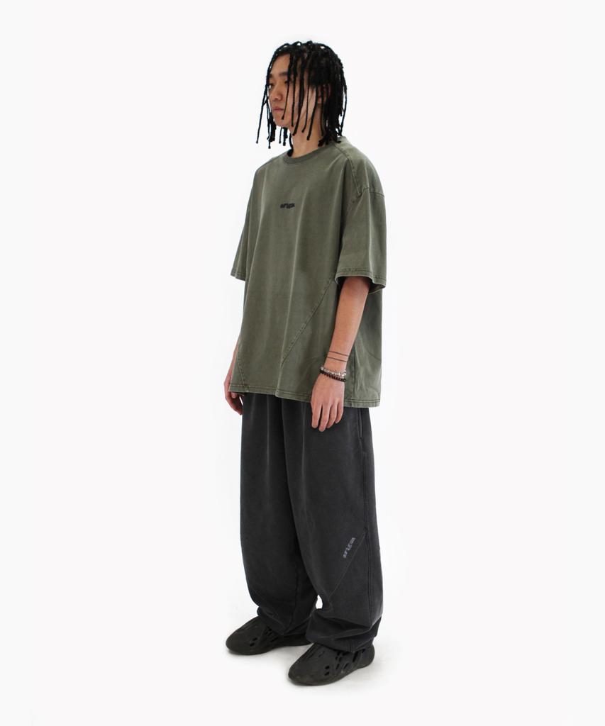 Keuligeon Pigment Small Logo Short Sleeve T-Shirt Khaki