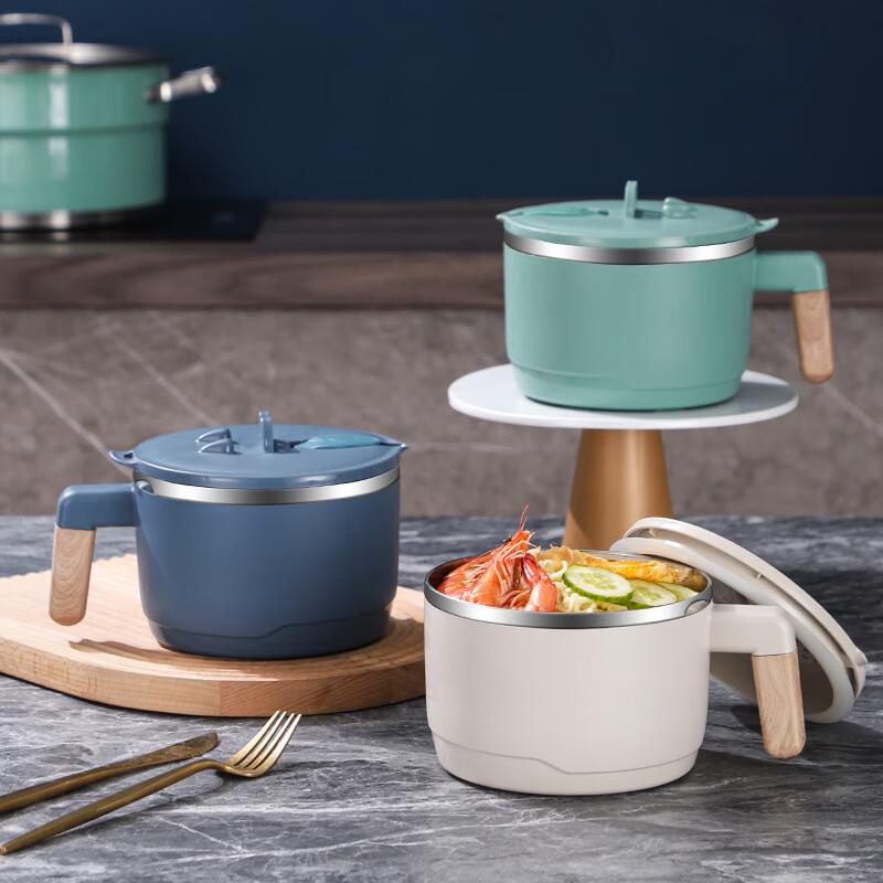 ZISIZ 304 Stainless Steel Multi-functional Instant Noodle Bowl