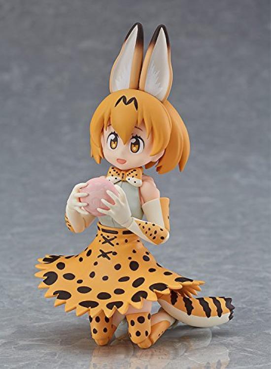 Figma Kemono Friends Serval bemalte bewegliche Figur, nicht maßstabsgetreues ABS und PVC