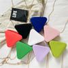 Pvc Jelly Bag Triangle Bag Plastic Shoulder Messenger Women'S Bag Mini Small Bag Fashion Chain Bag