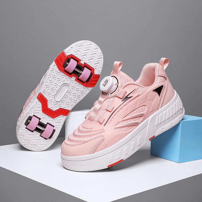 Dingjian 4-Wheel Deformation Roller Skates for Kids - Boys and Girls