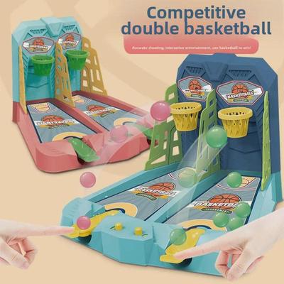 Tisch-Finger-Basketballspiel für Kinder - Double Battle Eltern-Kind-Lernspielzeug
