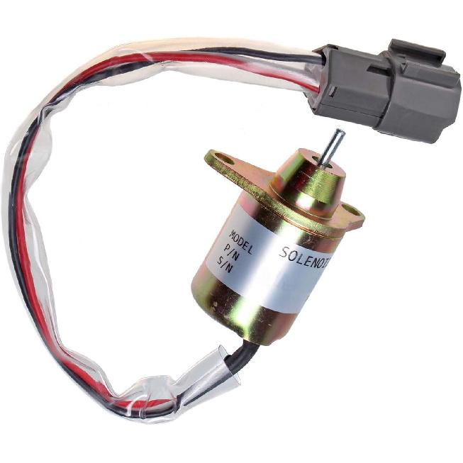 Fuel Shutoff Solenoid 129612-77940 YM129612-77940 Compatible with Yanmar 4TNV98 4TNV94 Engine