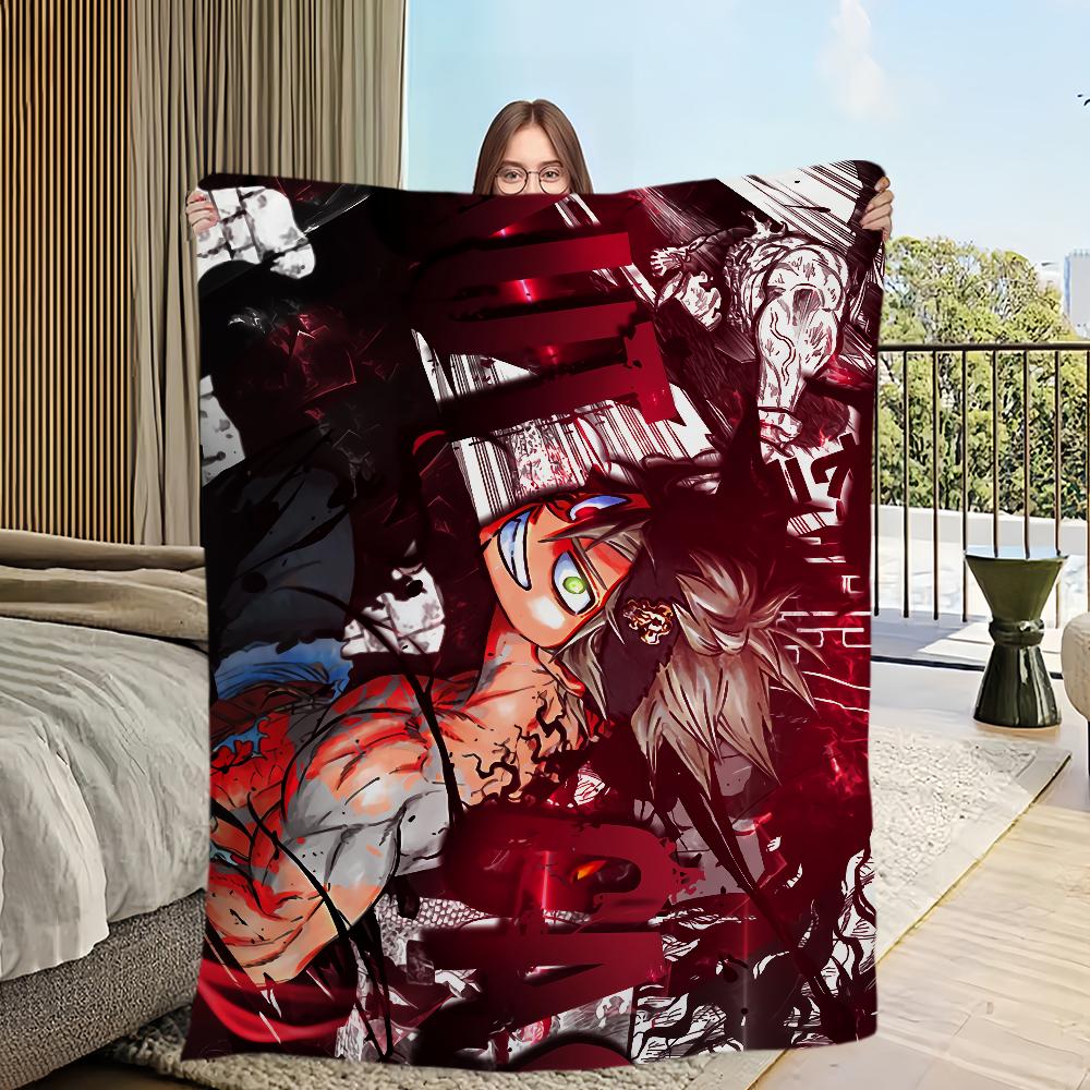 Anime B-Black C-Clover Printed comfortable and soft sofa, living room bed, bedroom blanket suitable for travel and gifts