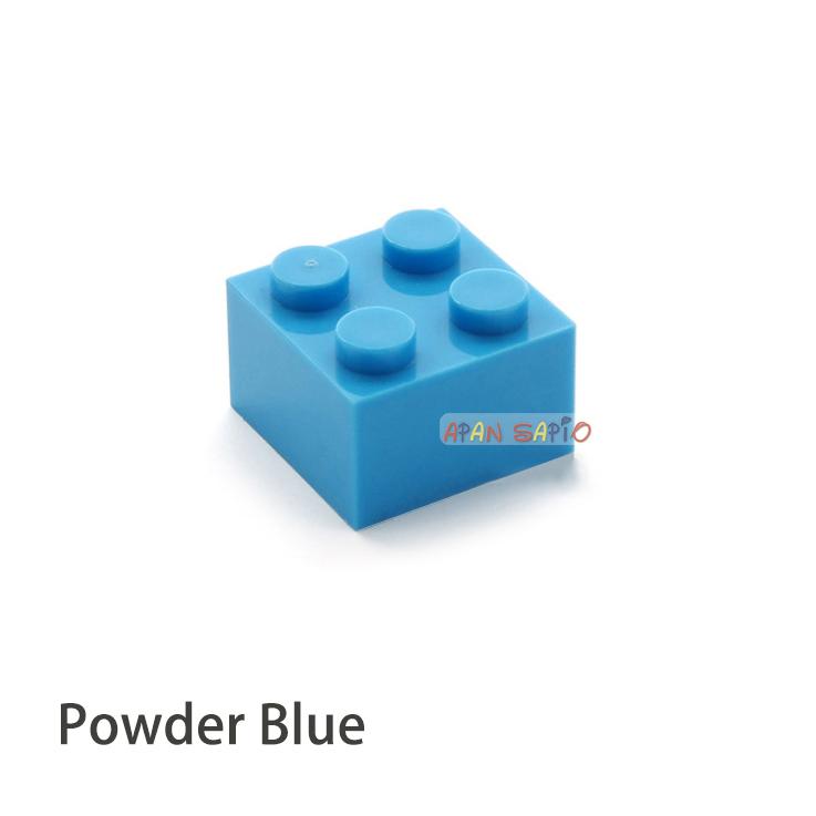 60pcs DIY Building Blocks Thick Figures Bricks 2x2 Dots Educational Creative Size Compatible With 3003 Plastic Toys for Children