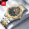 OPK 6073 Top Brand Men’s Quartz Wristwatch Stainless Steel Waterproof Auto Date Luxury Gold Watch for Man High Quality