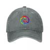 Peace Sign Symbol Tie Dye s s Hippie Costume Baseball Cap Vintage Trucker Cap sun caps fashionable Caps Women Unisexs