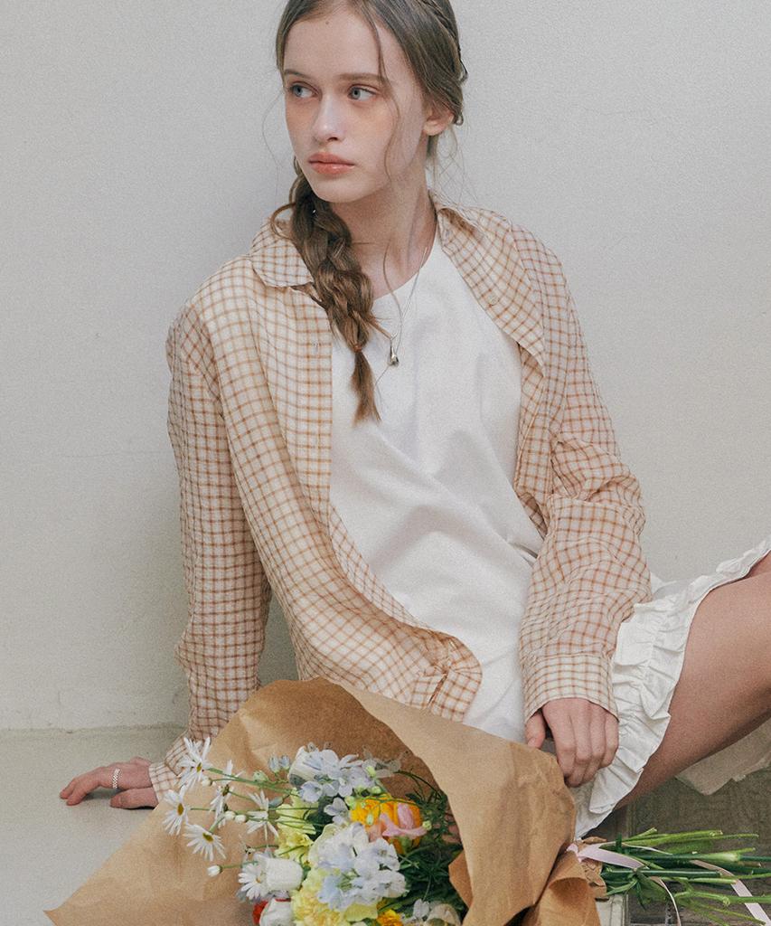 BELLOL Vintage Check Shirt Butter
