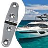 Marine Grade 316 Stainless Steel Strap Butt Hinge with 4 Mounting Holes for Hatch Doors Cabinet Use On Boats and Yachts