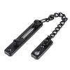 Stainless Steel Durable Anti Theft Chain Lock Safety Security Guard Door Lock Latch Home Hotel(Black )