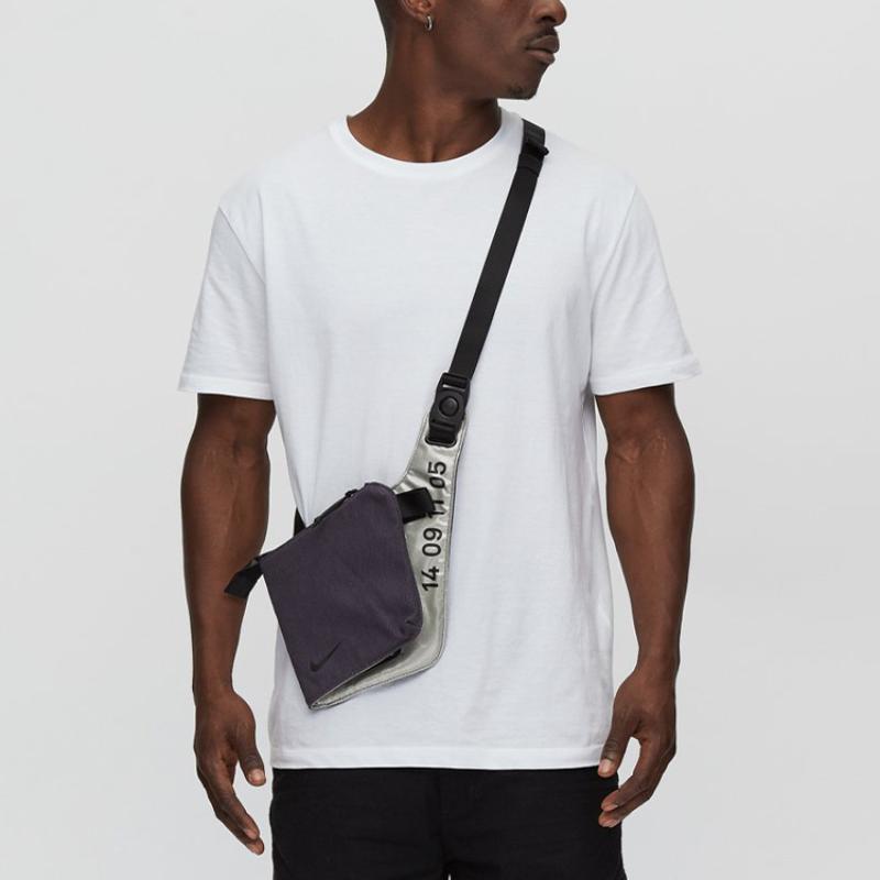 Nike Polyamide Shoulder Bag, Crossbody Bag Regular Unisex Black Casual BA5918-015 Casual BA5918-015