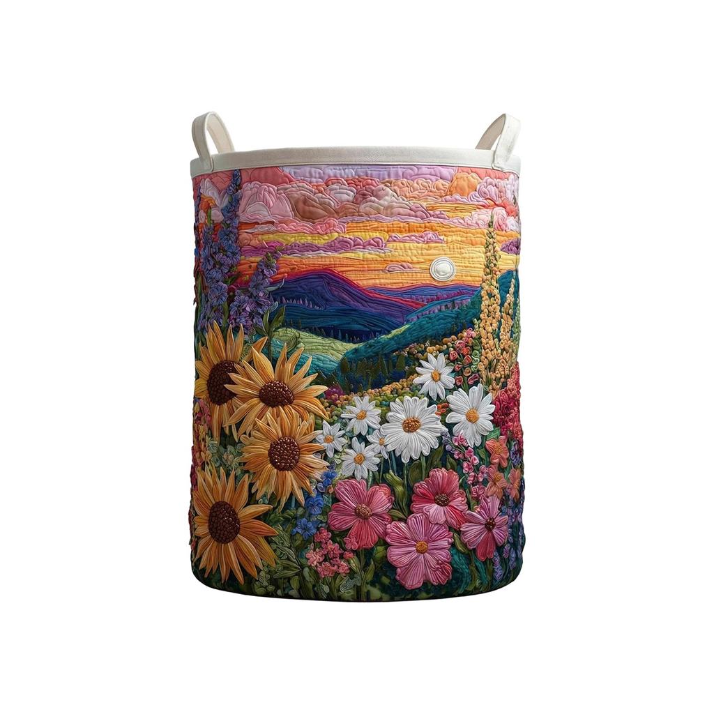 Gesteppter Wäschekorb, und geeignet zur Aufbewahrung schmutziger Wäsche.