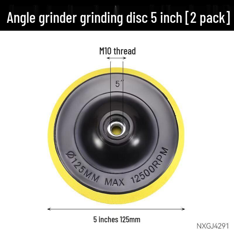Self-Adhesive Flocking Sandpaper Disc - 4", 5", 6" - Polishing Disc Tray with Suction Cup