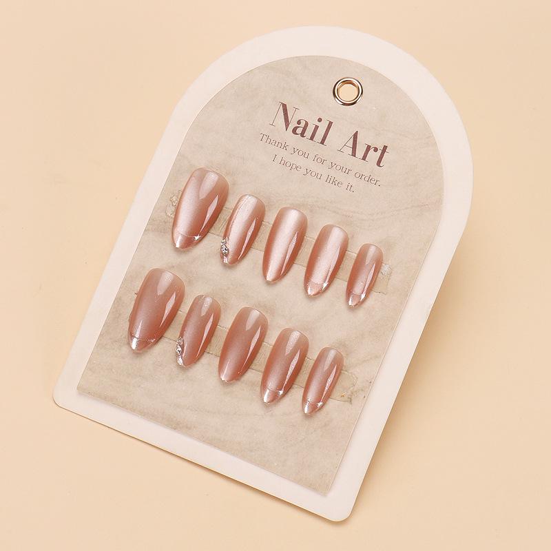 Verlaufende Bernstein-Goldfolie Abnehmbare Nagelsticker - Herbst/Winter-Kollektion