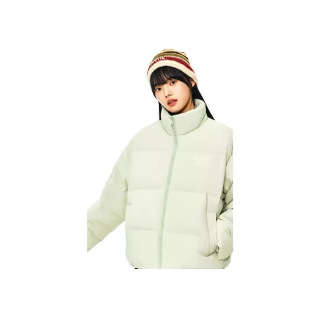 Anta Sports Lifestyle Series Pioneer Series Letter Zipper Stand Collar Comfortable Breathable Short Loose Down Jacket Women outerwear 162448905N-3