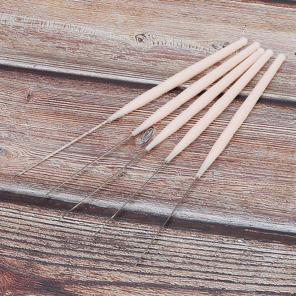 5Pcs Convenient Tools Threading Needles Handle Design Jewelry Accessories Jewelry Making