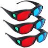 Gafas 3D Rojo Azul Gafas 3D para Películas Juegos Diseño Anti-Polarización