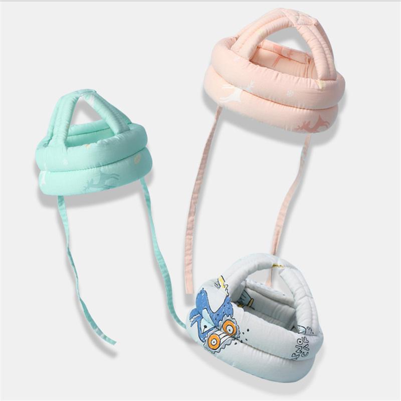 Kojenec Batole Dětská Kreslená bezpečnostní přilba Dětská ochranná přilba Čepice pro učení Chůze Plazení Děti Ochranná pokrývka hlavy