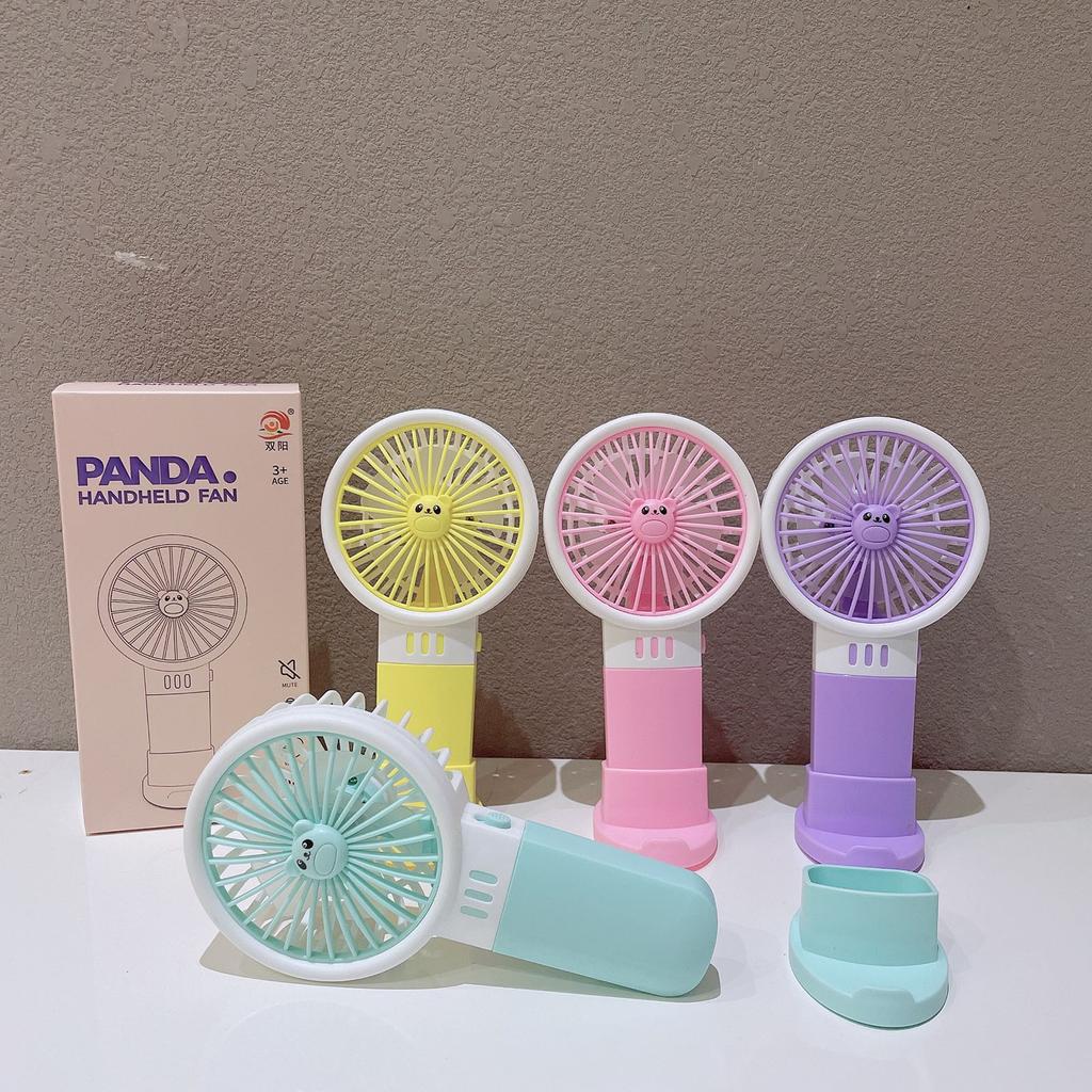 Handheld Fan Portable,  Hand Held Fan Rechargeable Battery, Personal Desk Table Fan With Base, For Travel, Outdoors, Hiking, Camping