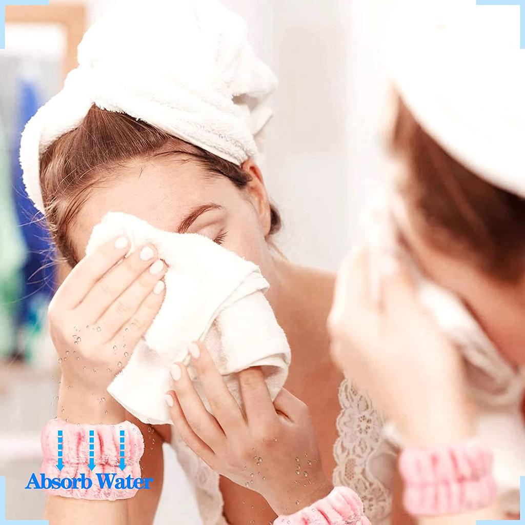 Women Your Arms Soft To Touch for Yoga Running Face Wash Wristbands for Washing Face Spa Wrist Washband Microfiber Absorbent1PCS