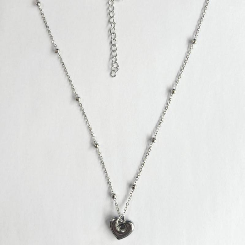 Modern Heart Pendant Jewelry Adjustable Bead Chain Necklace Fashion Pendant Necklace Star Neck Jewelry for Daily Party