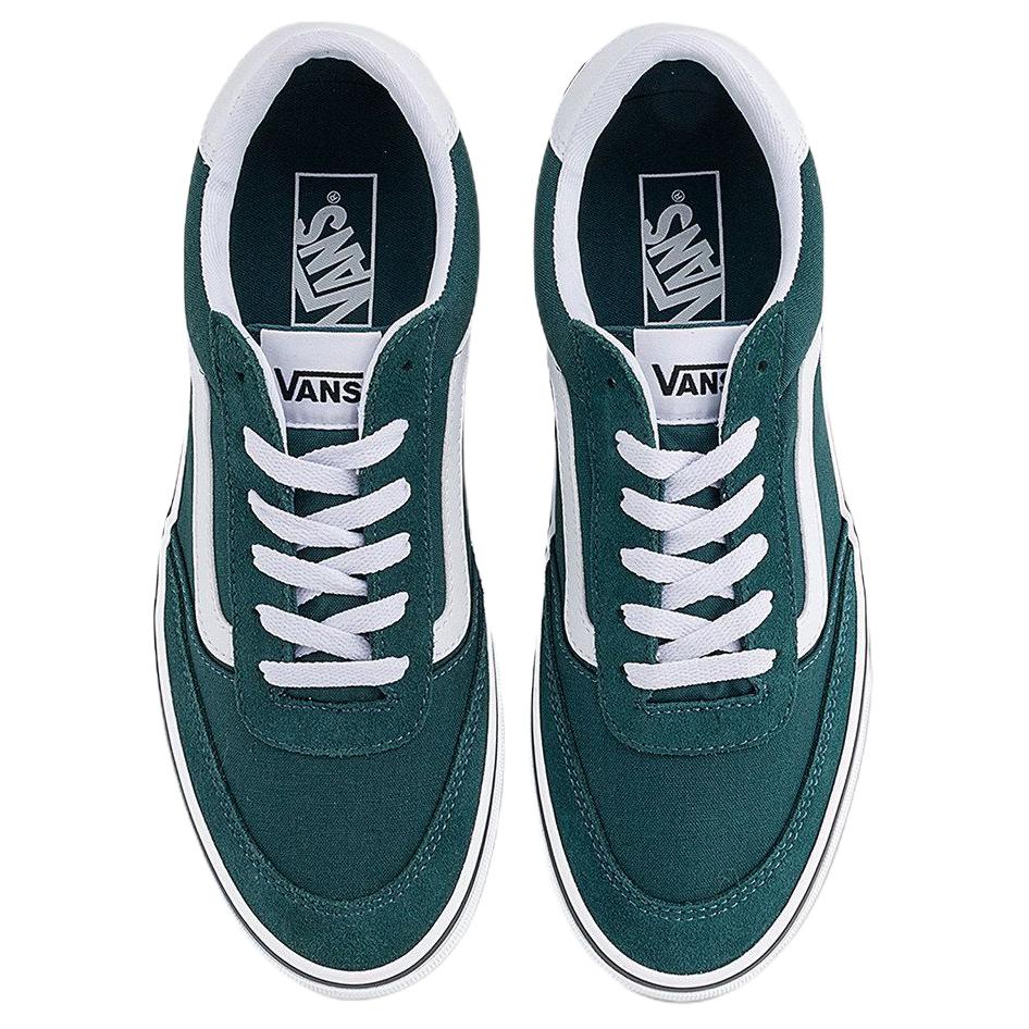 Vans Brooklyn LS Lightweight, Abrasion Resistant, Slip Resistant, And Breathable Low top Skateboard Shoes Men's Green VN000YU3FRJ