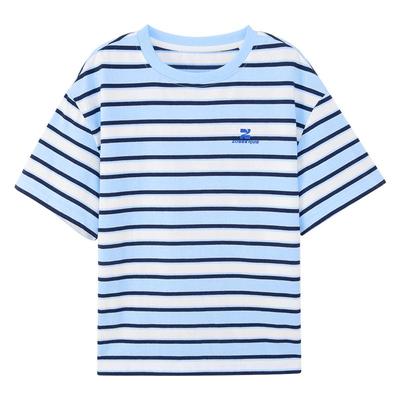 Boy's Color Block Striped Short Sleeve T-shirt