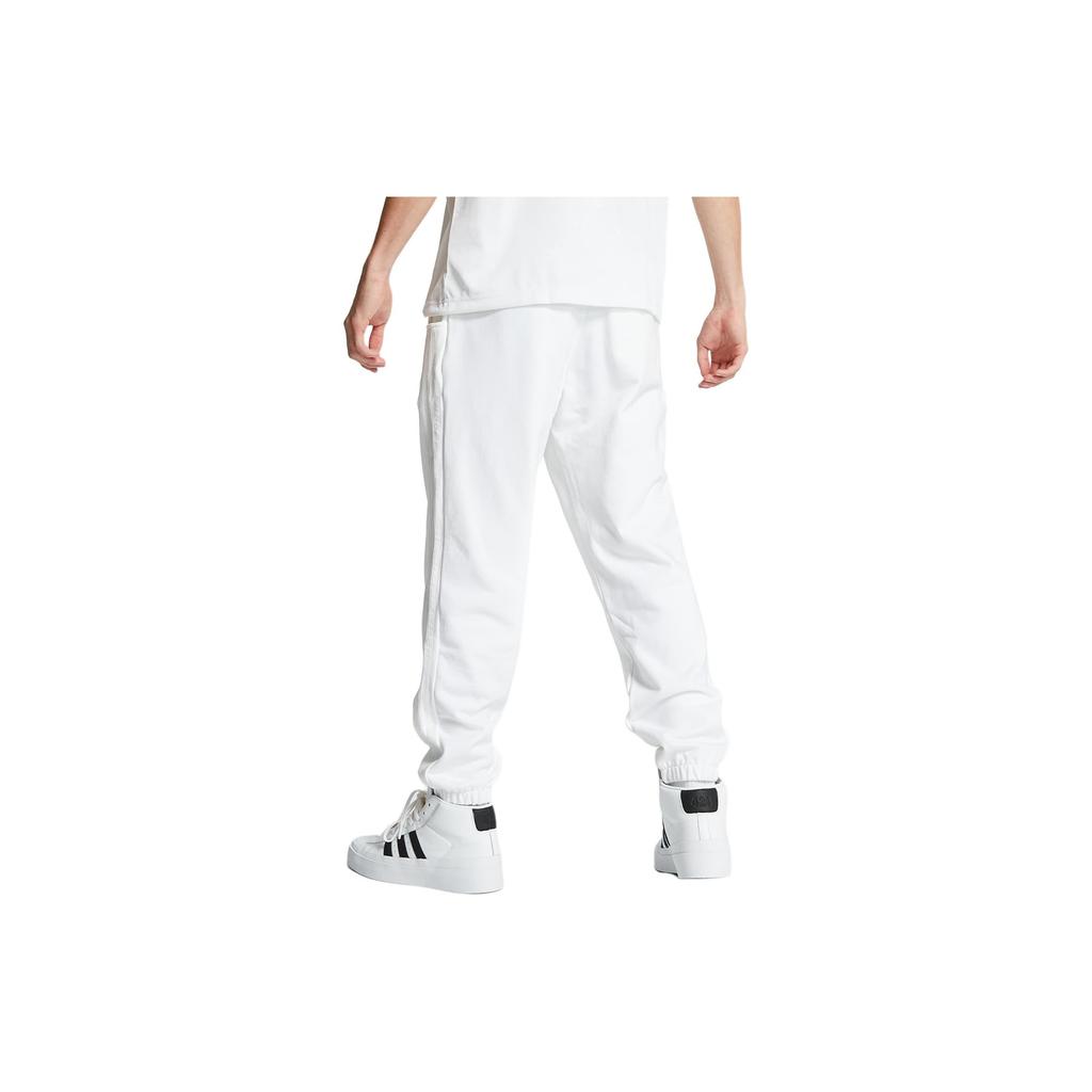 Adidas Originals Trefoil Ninja Pants Mid-Waist Fleece Knit Joggers Men Bottoms White GP2322