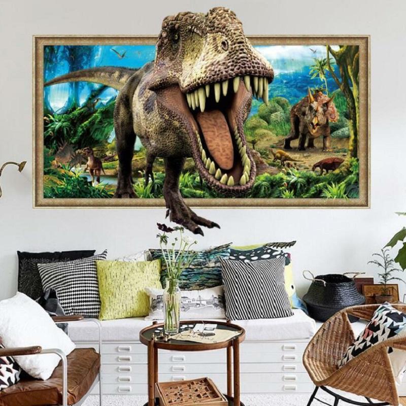 Sticker 60x90cm Wall Dinosaur Jurassic Decal Kids Nursery Baby Decoration Room
