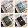 A6 litchi leather thickened student subject notebook, small buckle diary, pocket work notebook, business meeting record book, travel log